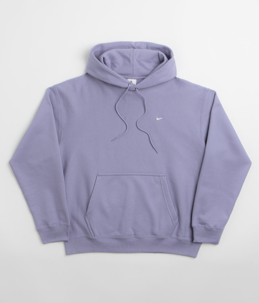 Nike Solo Swoosh Hoodie - Iron Purple / White