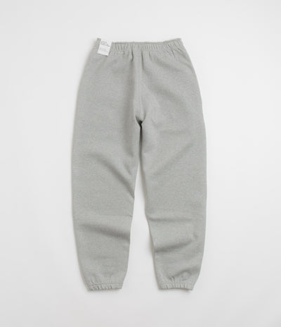 Nike Solo Swoosh Sweatpants in Dark Grey Heather and White