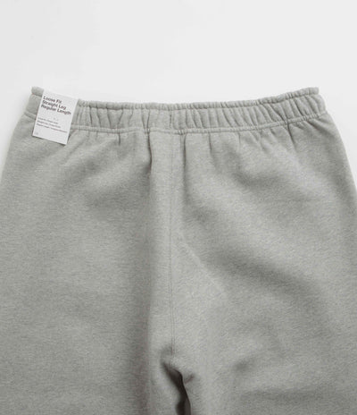 Nike Solo Swoosh Sweatpants in Dark Grey Heather and White