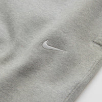 Nike Solo Swoosh Sweatpants in Dark Grey Heather and White thumbnail