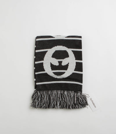 No Problemo Striped Scarf in Black