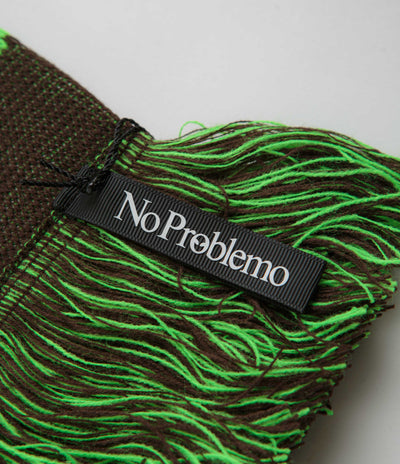 No Problemo Striped Scarf in Olive