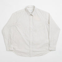 Norse Projects Algot Poplin Stripe Shirt - Ecru Stripe thumbnail