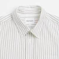 Norse Projects Algot Poplin Stripe Shirt - Ecru Stripe thumbnail
