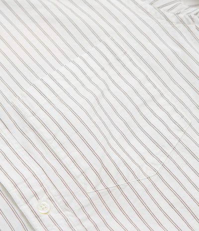 Norse Projects Algot Poplin Stripe Shirt - Ecru Stripe