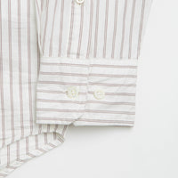 Norse Projects Algot Poplin Stripe Shirt - Ecru Stripe thumbnail