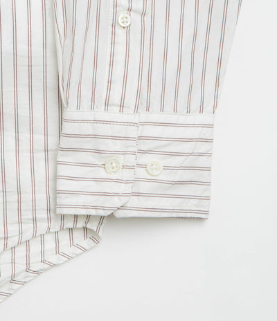 Norse Projects Algot Poplin Stripe Shirt - Ecru Stripe