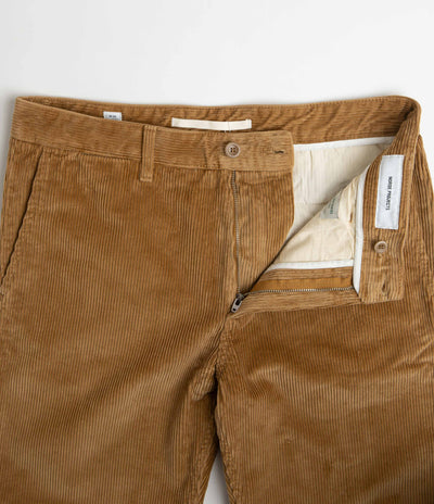 Norse Projects Aros Corduroy Chino Pants in Utility Khaki