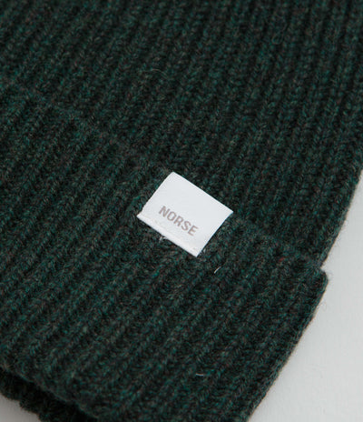 Norse Projects Merino Lambswool Beanie - Forrest
