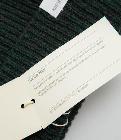 Norse Projects Merino Lambswool Beanie - Forrest