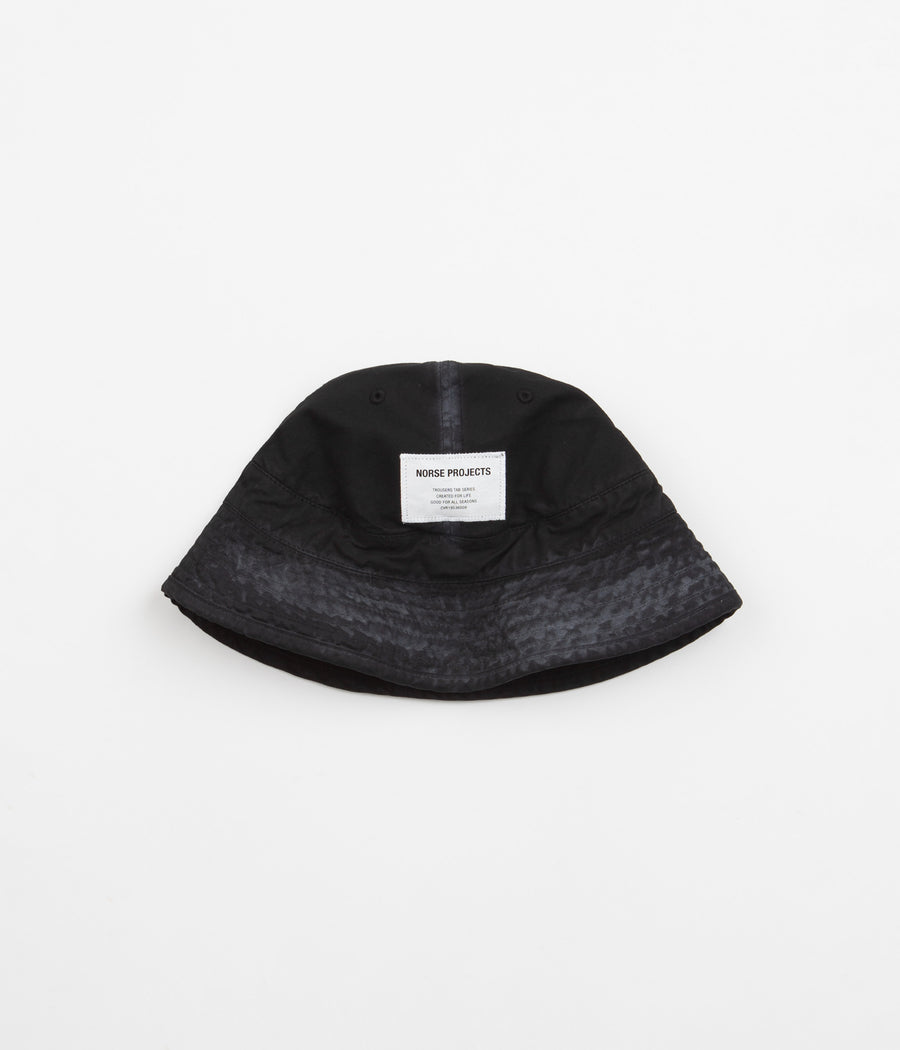 Norse Projects Tab Series Canvas Bucket Hat in Black