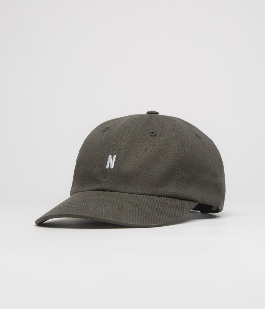 Norse Projects Twill Sports Cap in Beech Green