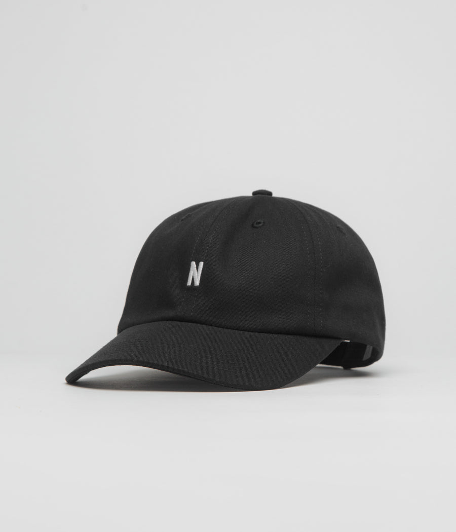 Norse Projects Twill Sports Cap in Black
