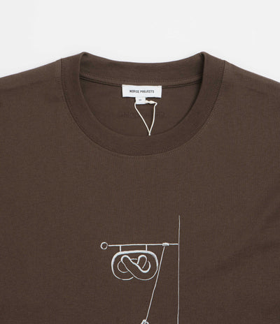 Norse Projects x Daniel Frost Baker Ascent T-shirt - Seal Brown