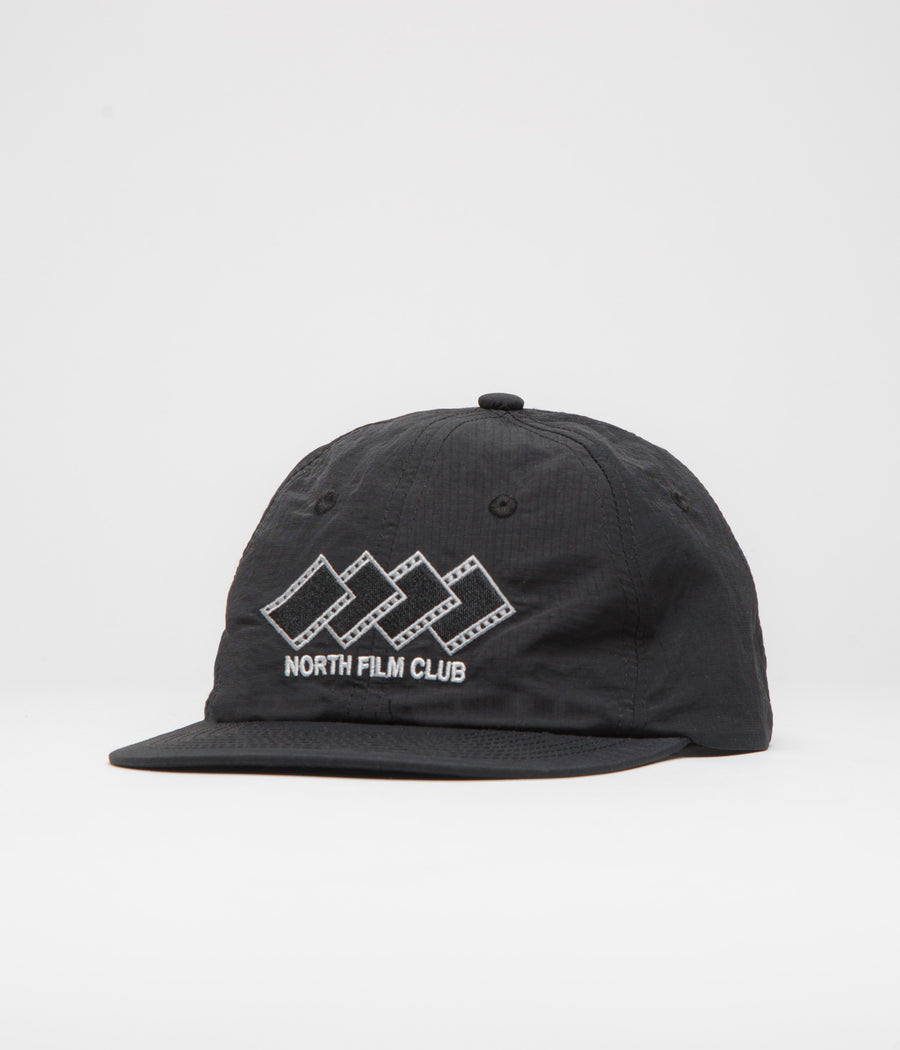 North Film Club Cap - Black Nylon Ripstop