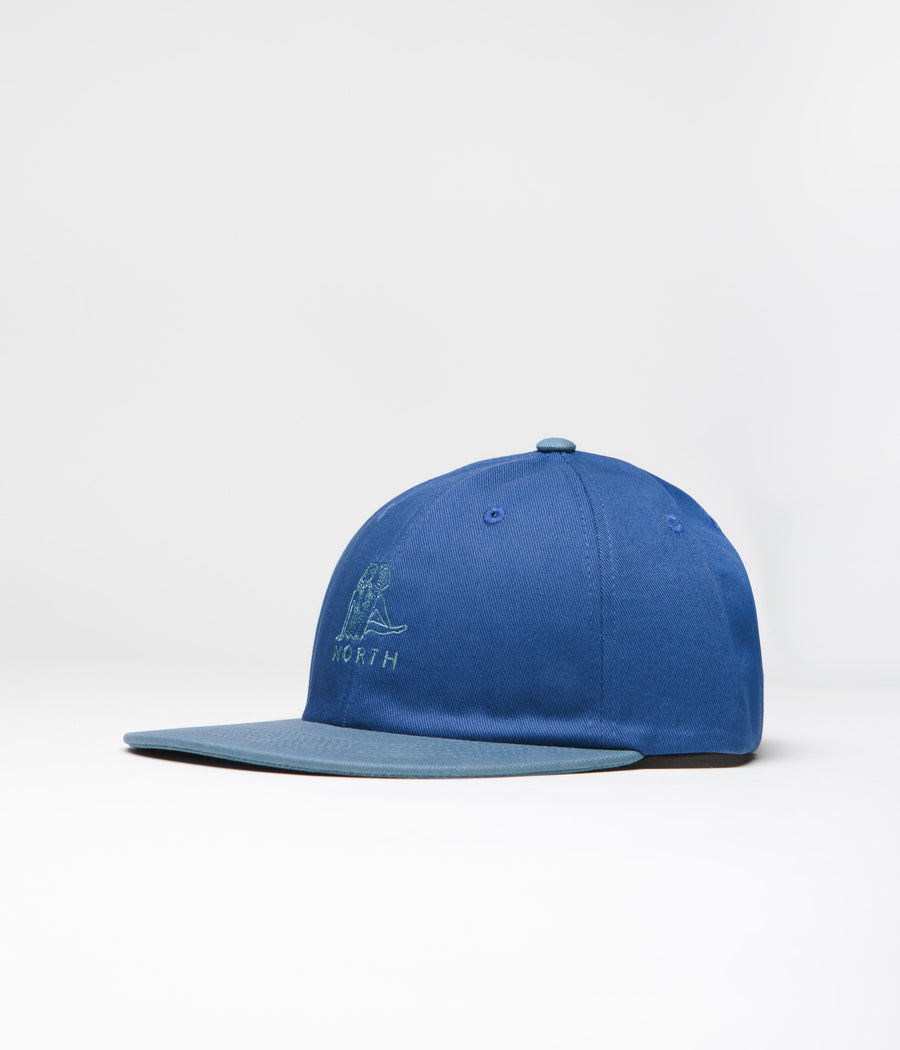 North Zodiac Two Tone Cap in Blue and Navy