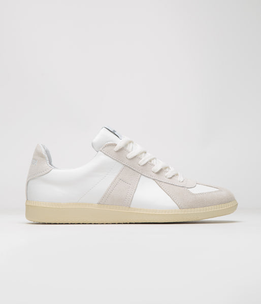 Novesta All Leather German Army Trainer Shoes White Ecru