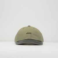 Obey 2 Tone Lowercase Cap - Pigment Khaki Multi thumbnail
