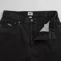 Obey Bigwig Baggy Denim Shorts - Faded Black thumbnail