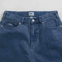 Obey Bigwig Baggy Denim Shorts - Light Indigo thumbnail