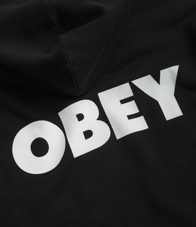 Obey Bold Boxy Hoodie - Black