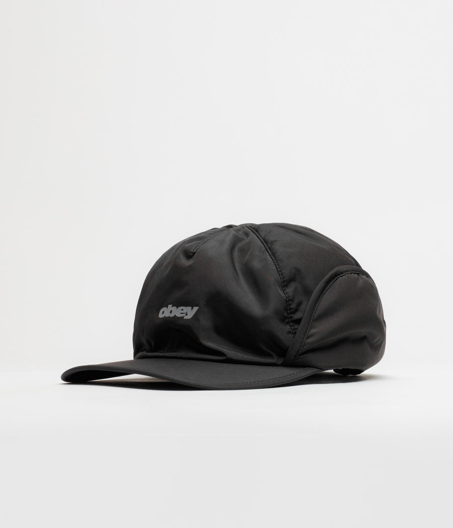 Obey Cache Earflap Cap in Black