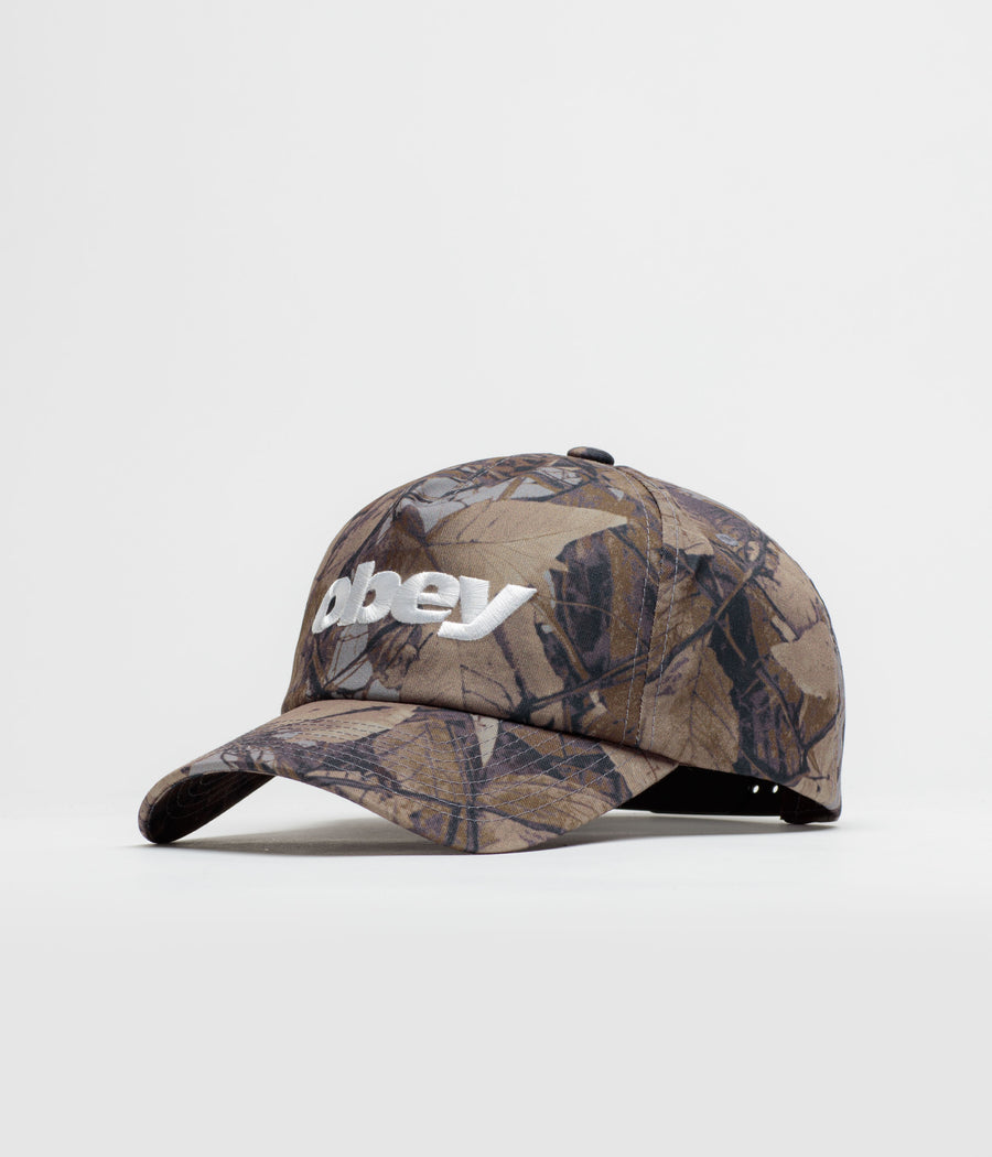 Obey Delta 5 Panel Cap in Fence Camo Multi