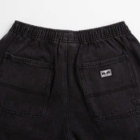 Obey Easy Denim Carpenter Shorts - Black thumbnail