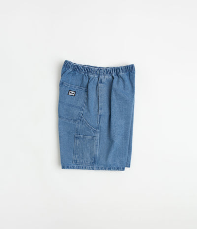 Obey Easy Denim Carpenter Shorts - Light Indigo