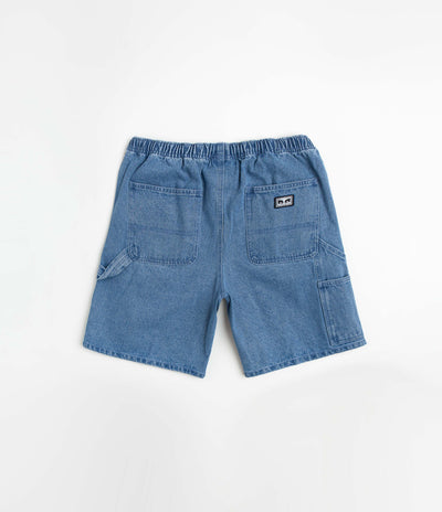 Obey Easy Denim Carpenter Shorts - Light Indigo