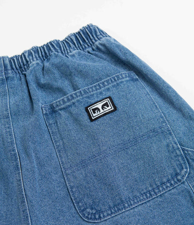 Obey Easy Denim Carpenter Shorts - Light Indigo
