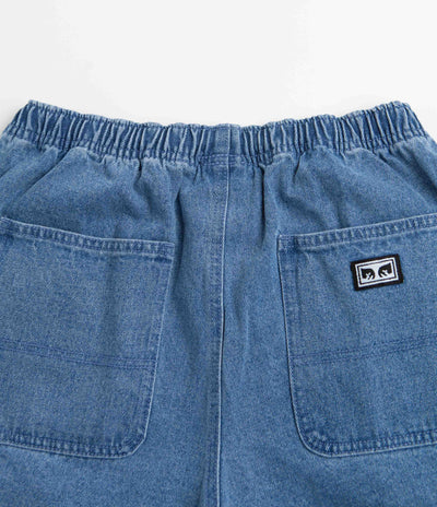Obey Easy Denim Carpenter Shorts - Light Indigo