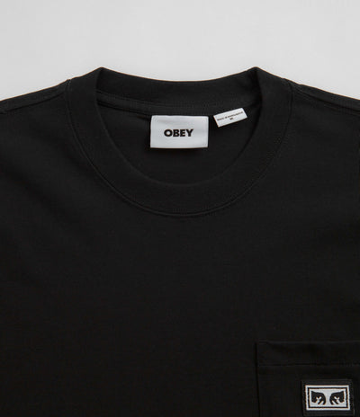 Obey Established Works Eyes Pocket T-Shirt - Black