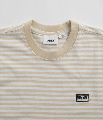 Obey Established Works Eyes Stripe T-Shirt - Clay Multi