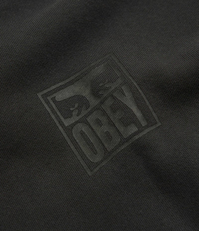 Obey Eyes Icon Extra Heavy Hoodie - Pigment Pirate Black