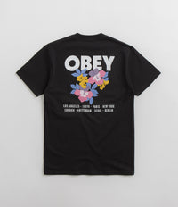 Obey Floral Garden T-Shirt - Black