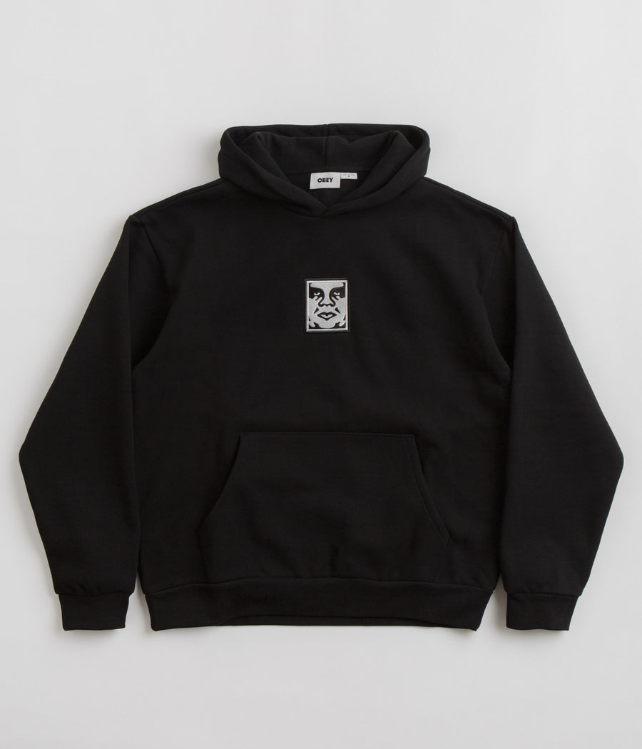 Obey Icon Extra Heavy Hoodie - Black