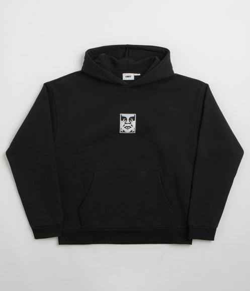 Obey Icon Extra Heavy Hoodie - Black