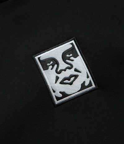 Obey Icon Extra Heavy Hoodie in Black