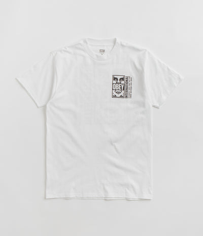 Obey Icon Split T-Shirt - White