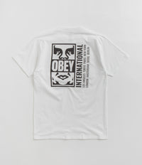 Obey Icon Split T-Shirt in White