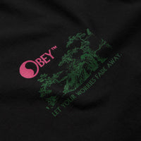 Obey Let Your Worries Fade Away T-Shirt - Vintage Black thumbnail