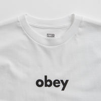 Obey Lower Case 2 T-Shirt - White thumbnail