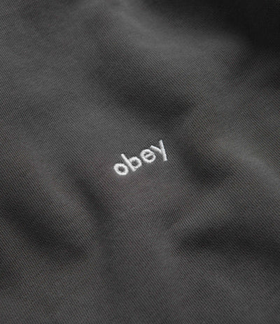 Obey Lowercase Pigment Hoodie - Digital Black