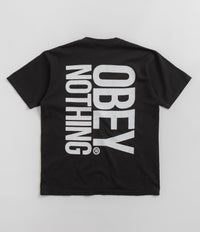 Obey Nothing T-Shirt in Vintage Black