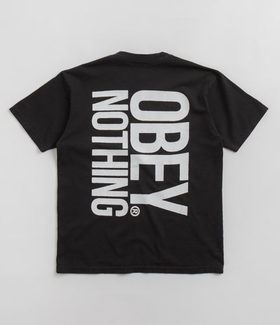 Obey Nothing T-Shirt - Vintage Black