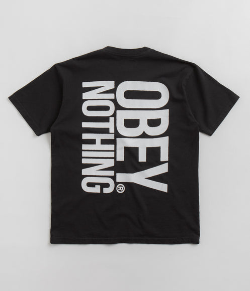 Obey Nothing T-Shirt - Vintage Black