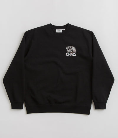 Obey Peace Program Crewneck Sweatshirt - Black