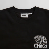 Obey Peace Program Crewneck Sweatshirt - Black thumbnail