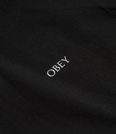 Obey Ripped Icon T-Shirt - Black